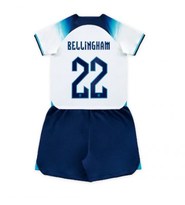 England Jude Bellingham #22 babykläder Hemmatröja barn VM 2022 Korta ärmar (+ Korta byxor)